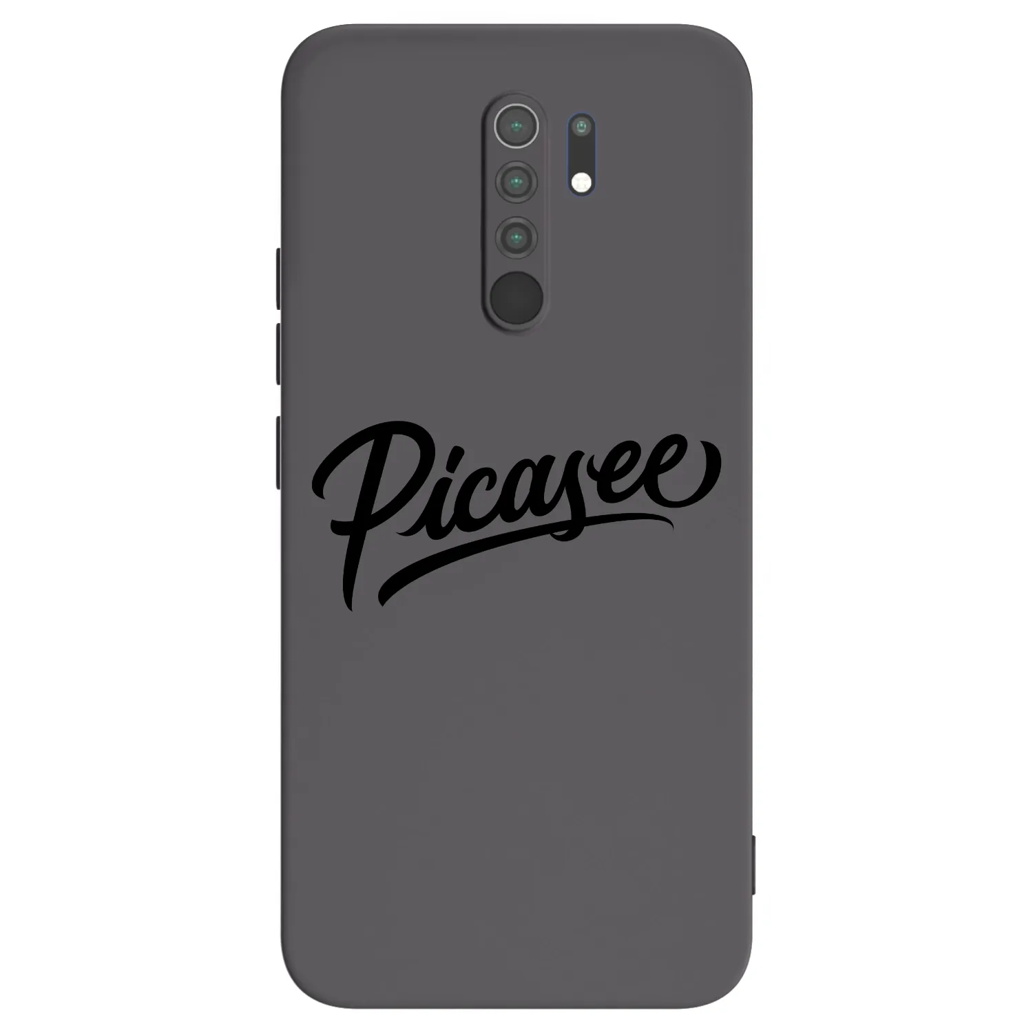 Picasee silikonowe czarne etui na Xiaomi Redmi 9 - Picasee - old logo - black
