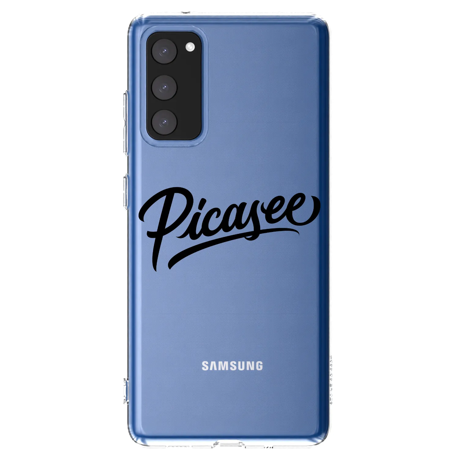 Picasee silikonowe przeźroczyste etui na Samsung Galaxy S20 FE - Picasee - old logo - black