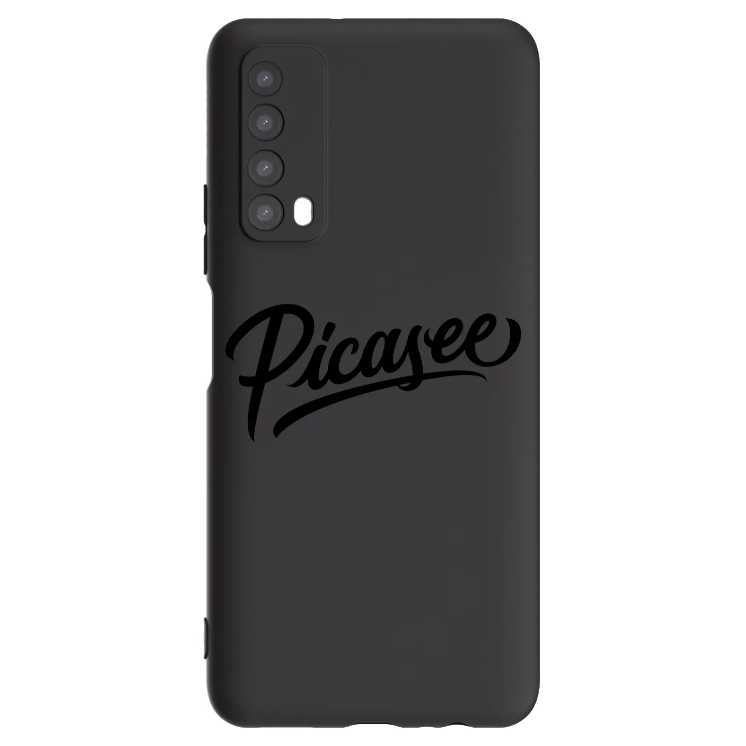 Picasee silikonowe czarne etui na Huawei P Smart 2021 - Picasee - old logo - black