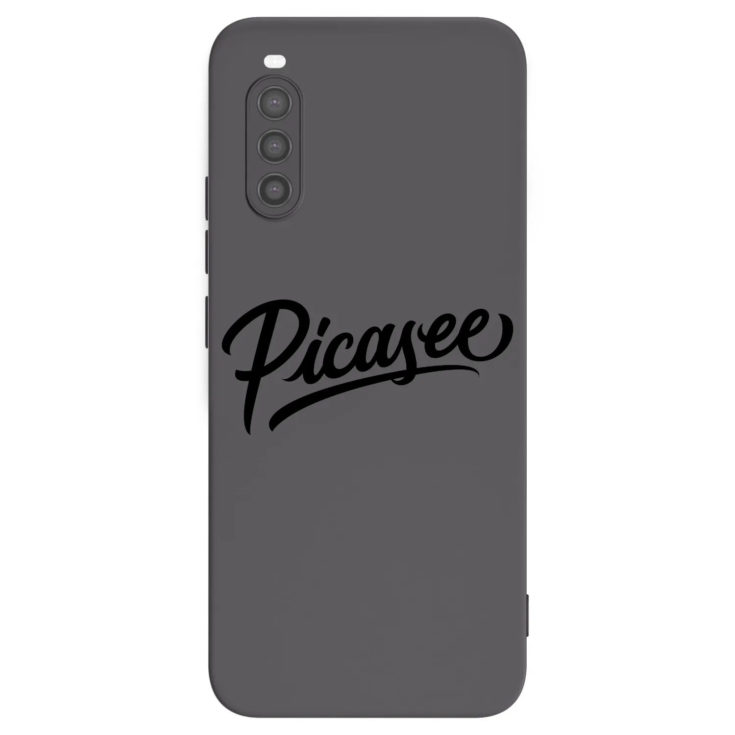 Picasee silikonowe czarne etui na Sony Xperia 10 II - Picasee - old logo - black