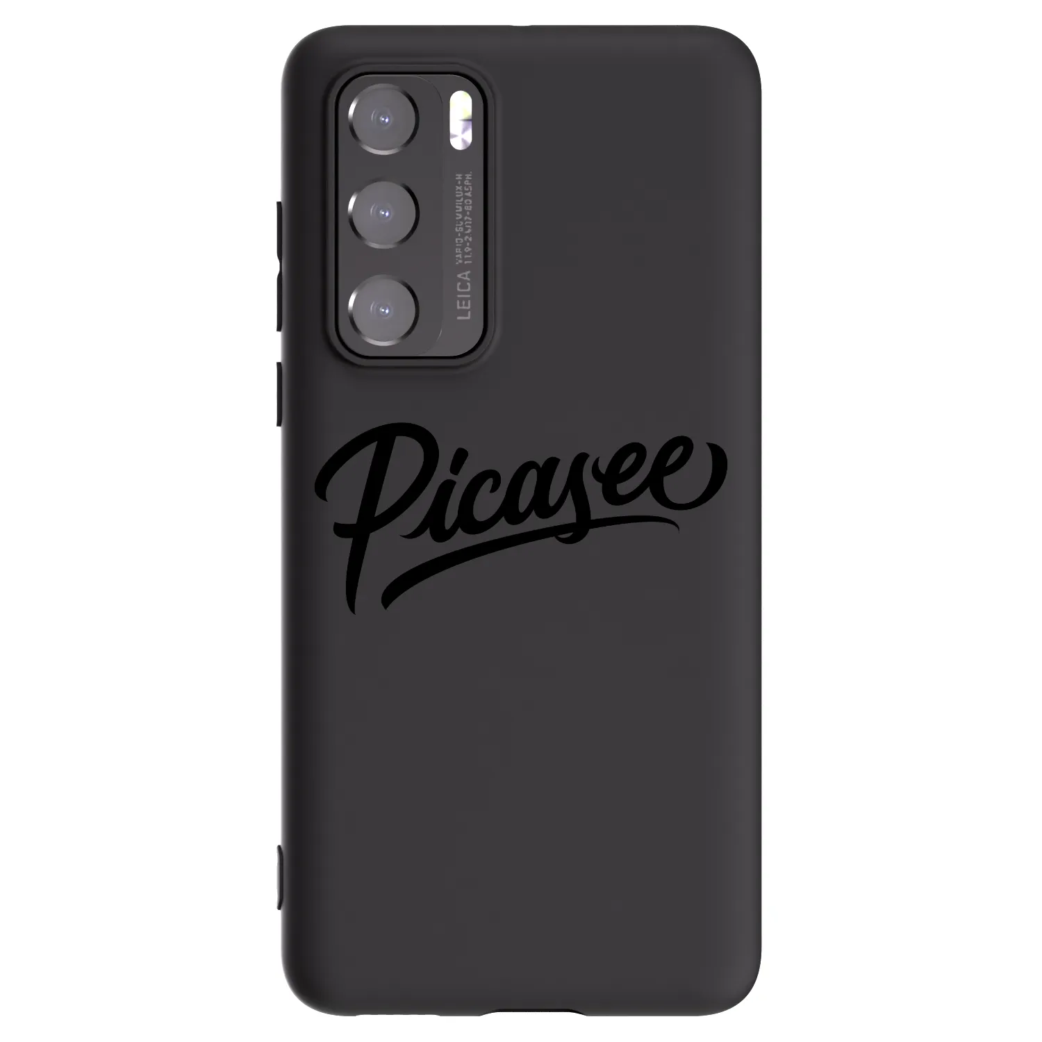 Picasee silikonowe czarne etui na Huawei P40 - Picasee - old logo - black