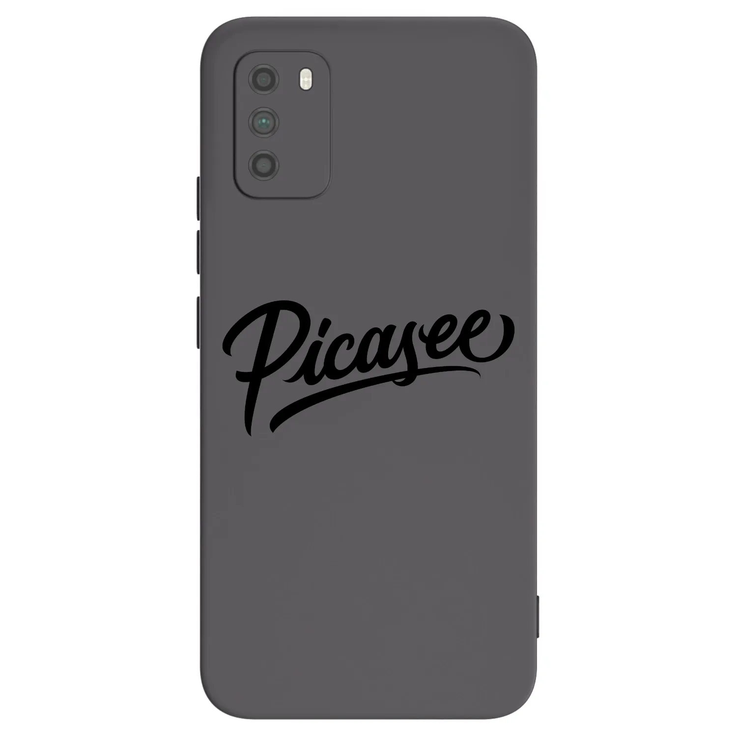 Picasee silikonowe czarne etui na Xiaomi Poco M3 - Picasee - old logo - black