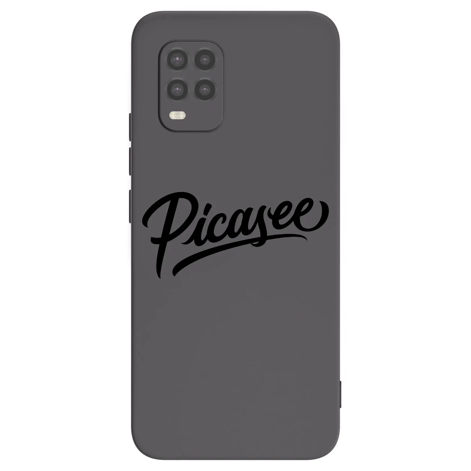 Picasee silikonowe czarne etui na Xiaomi Mi 10 Lite - Picasee - old logo - black