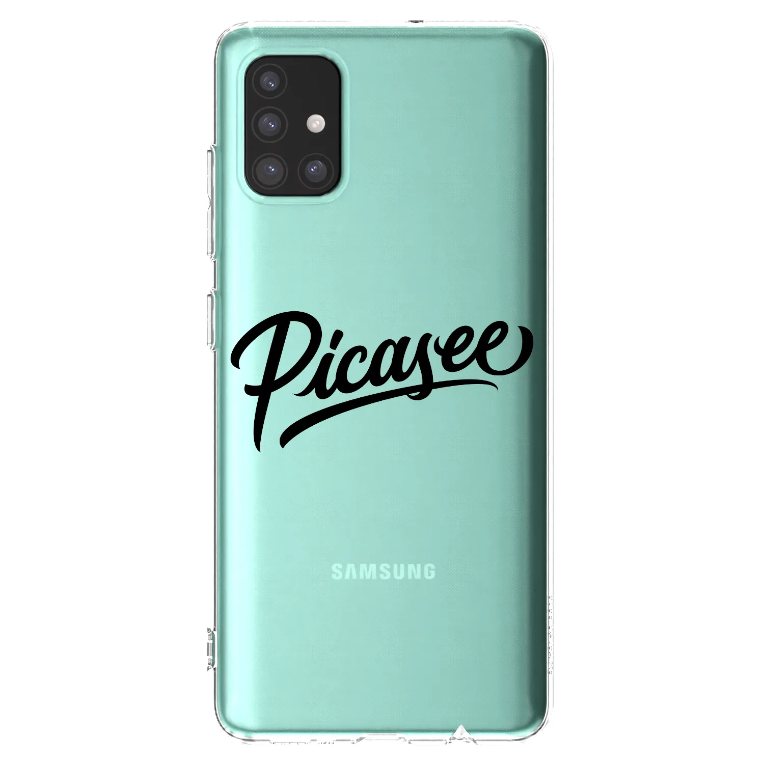 Picasee silikonowe przeźroczyste etui na Samsung Galaxy M51 M515F - Picasee - old logo - black