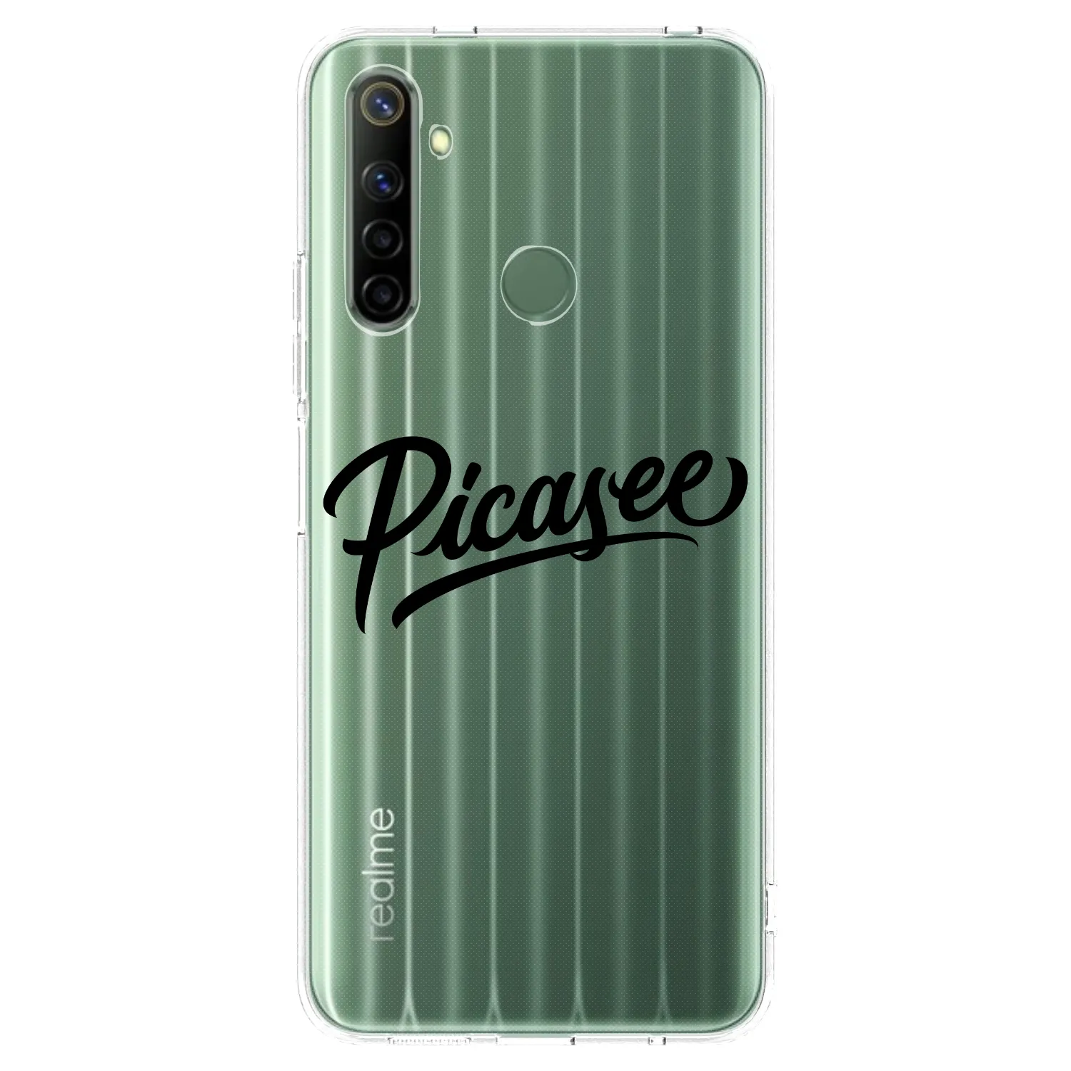 Picasee silikonowe przeźroczyste etui na Realme 6i - Picasee - old logo - black
