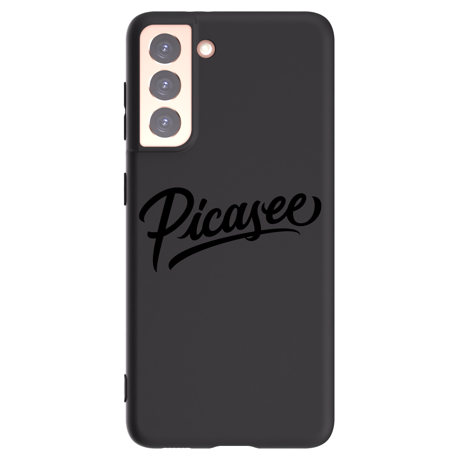 Picasee silikonowe czarne etui na Samsung Galaxy S21 5G G991B - Picasee - old logo - black