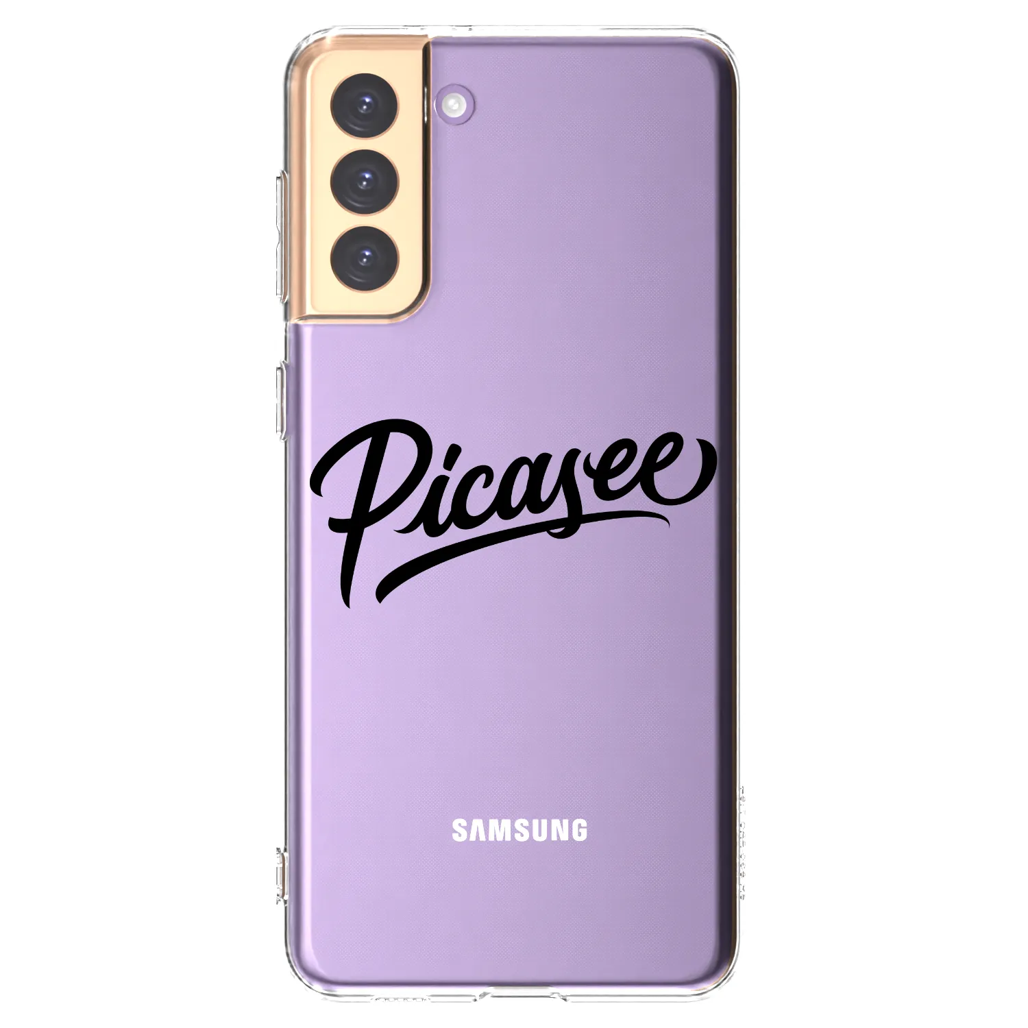 Picasee silikonowe przeźroczyste etui na Samsung Galaxy S21+ 5G G996F - Picasee - old logo - black