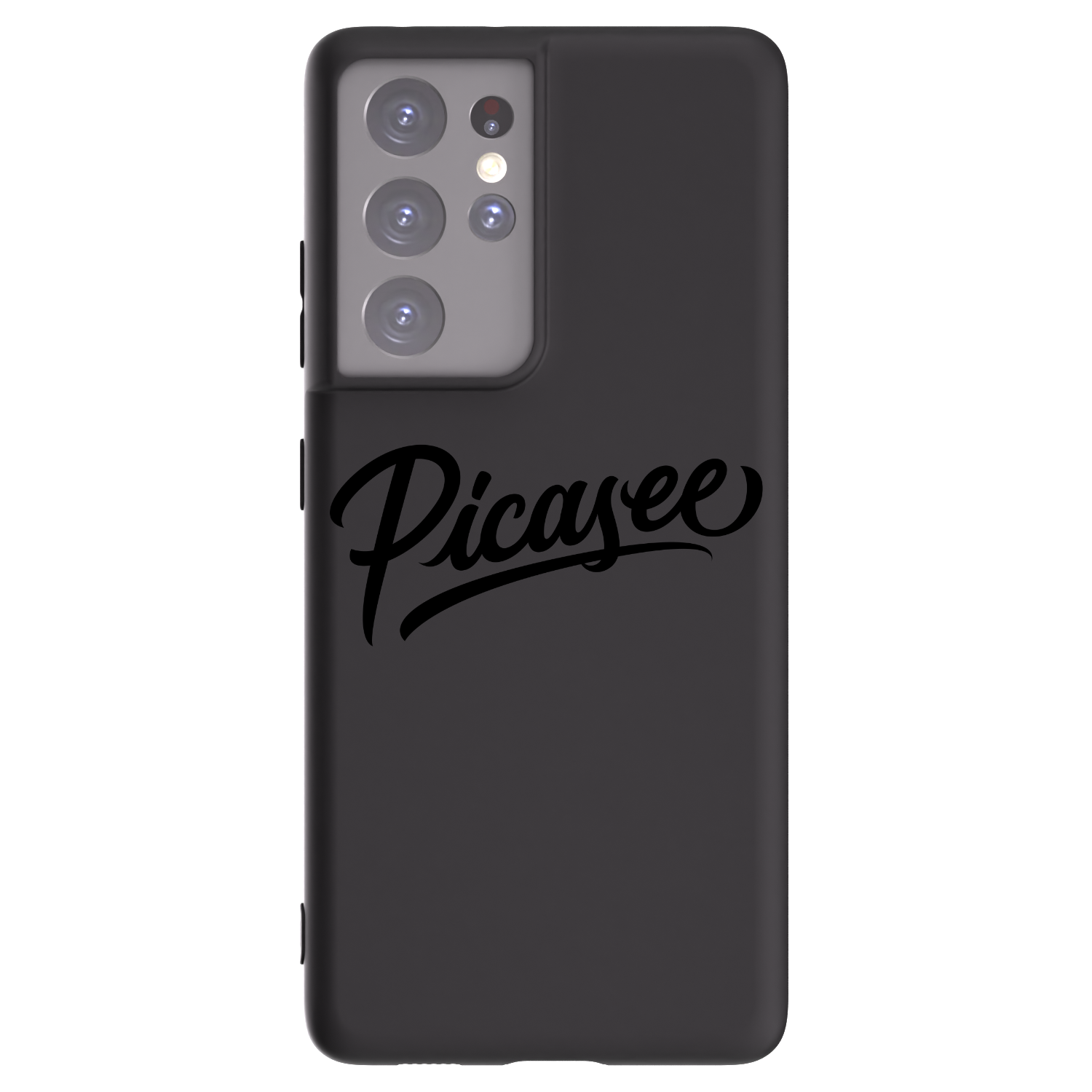 Picasee silikonowe czarne etui na Samsung Galaxy S21 Ultra 5G G998B - Picasee - old logo - black