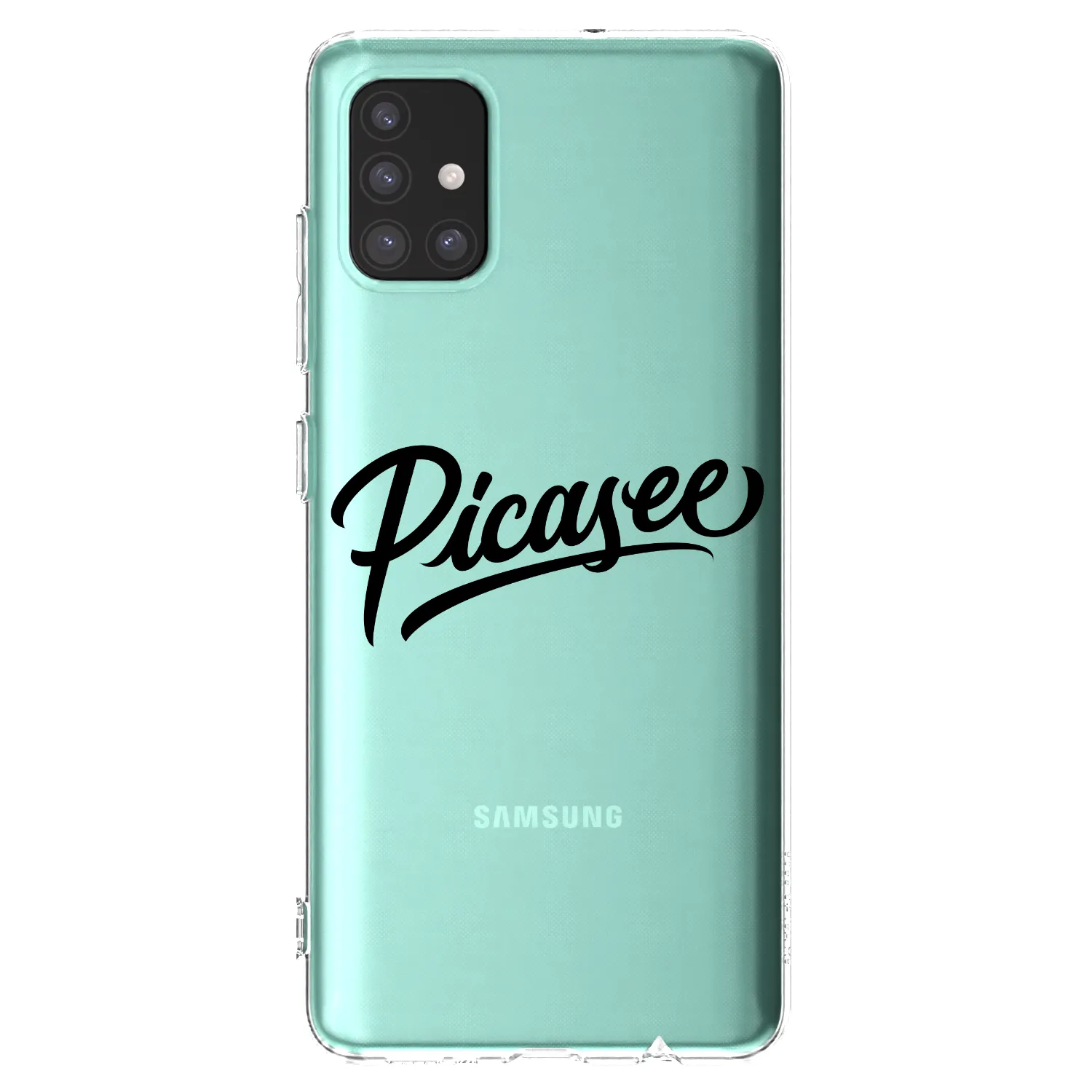 Picasee silikonowe przeźroczyste etui na Samsung Galaxy M31s - Picasee - old logo - black