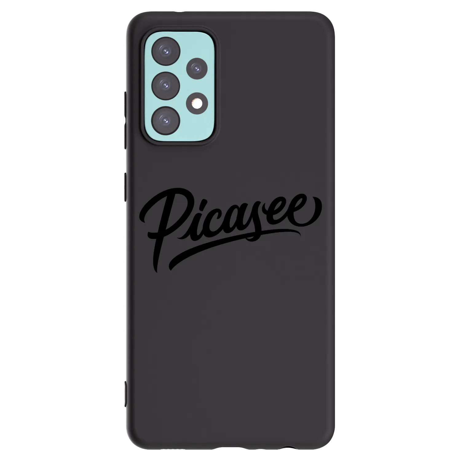 Picasee silikonowe czarne etui na Samsung Galaxy A72 A725F - Picasee - old logo - black