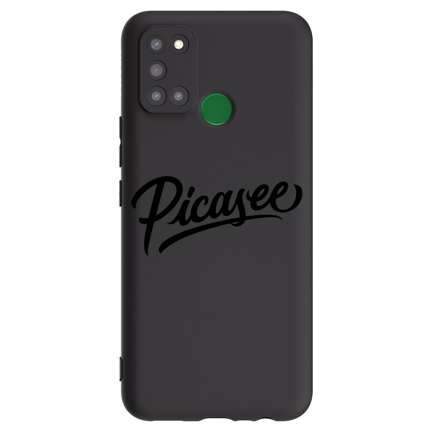 Picasee silikonowe czarne etui na Realme 7i - Picasee - old logo - black