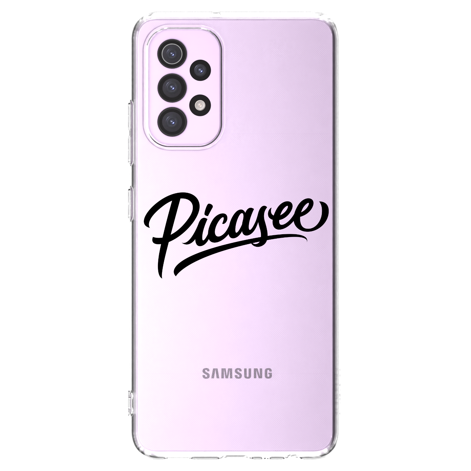 Picasee silikonowe przeźroczyste etui na Samsung Galaxy A32 5G A326B - Picasee - old logo - black