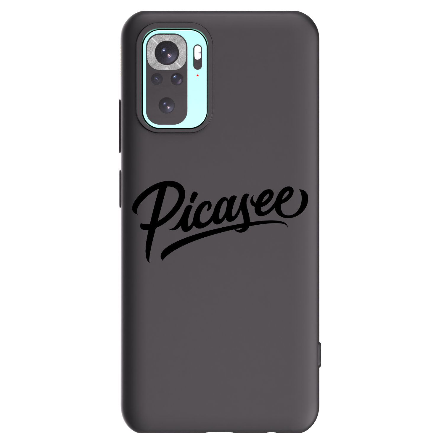 Picasee silikonowe czarne etui na Xiaomi Redmi Note 10 Pro - Picasee - old logo - black