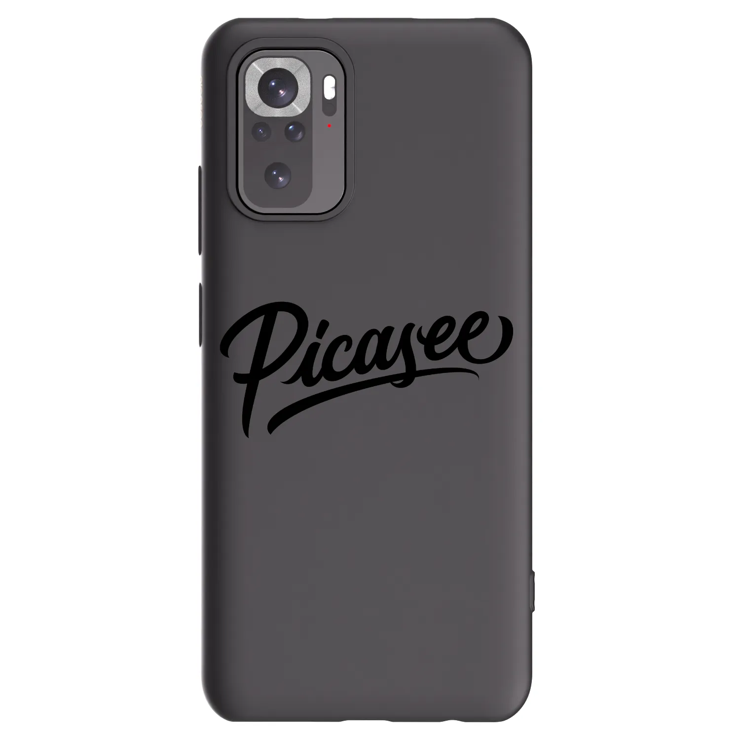 Picasee silikonowe czarne etui na Xiaomi Redmi Note 10S - Picasee - old logo - black