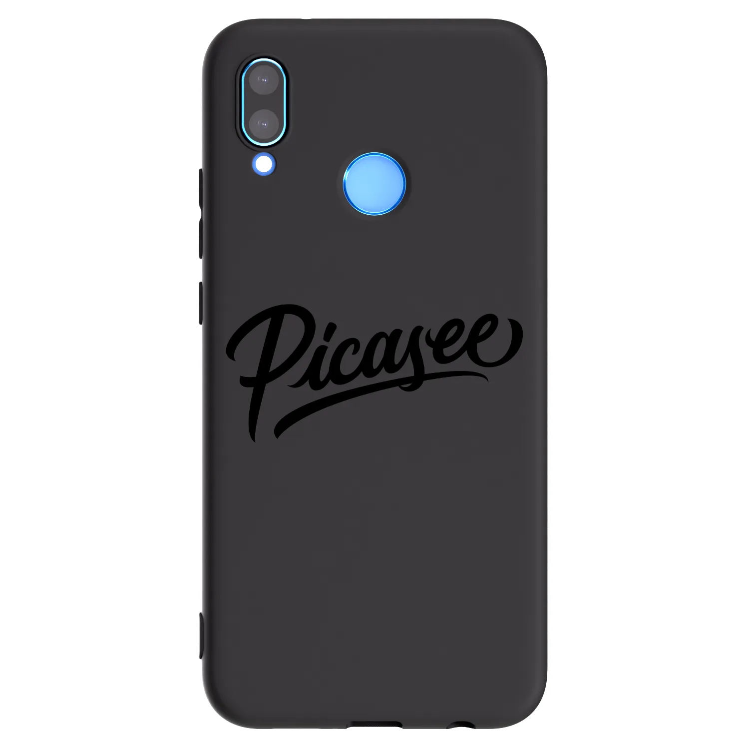 Picasee silikonowe czarne etui na Huawei P20 Lite - Picasee - old logo - black