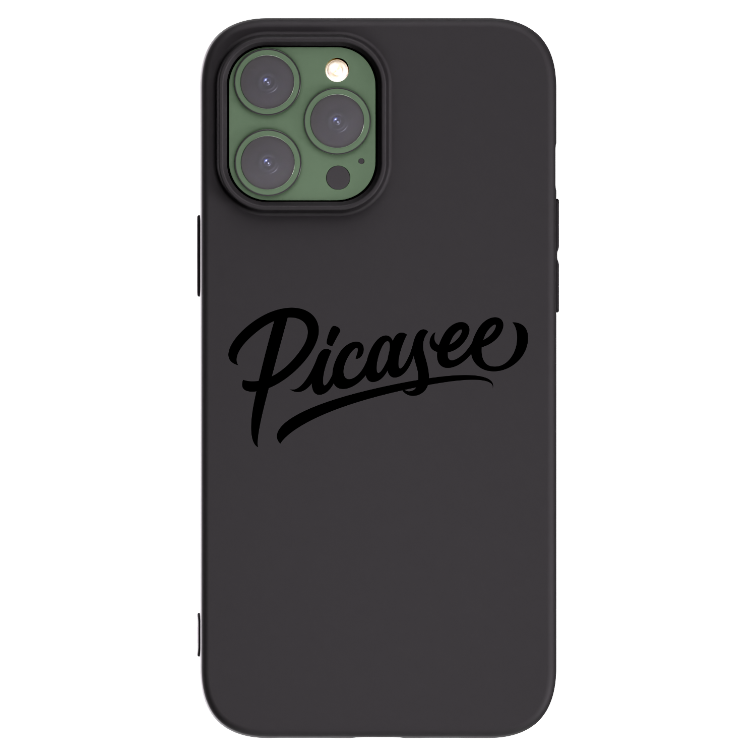 Picasee silikonowe czarne etui na Apple iPhone 13 Pro Max - Picasee - old logo - black