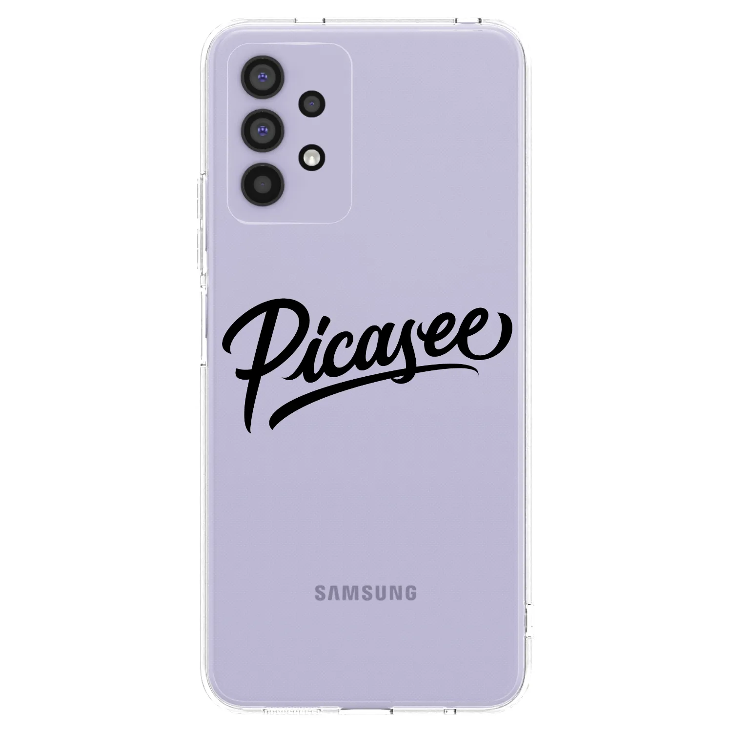 Picasee silikonowe przeźroczyste etui na Samsung Galaxy A32 4G SM-A325F - Picasee - old logo - black