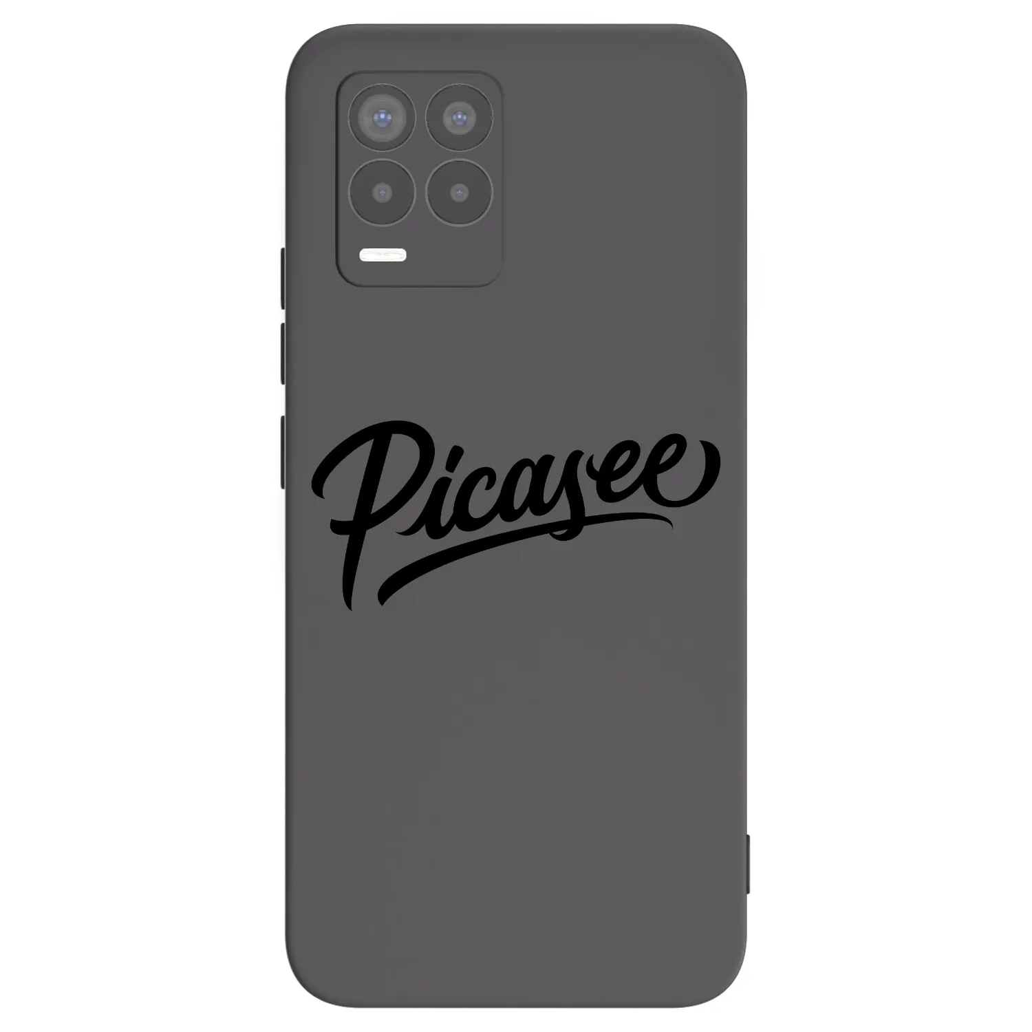 Picasee silikonowe czarne etui na Realme 8 Pro - Picasee - old logo - black