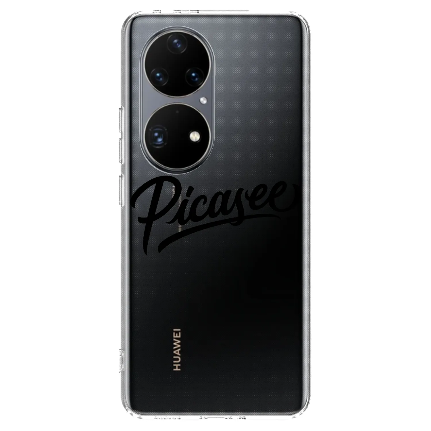 Picasee silikonowe przeźroczyste etui na Huawei P50 - Picasee - old logo - black