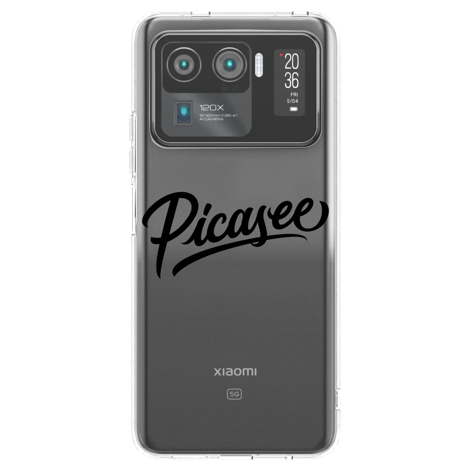 Picasee silikonowe przeźroczyste etui na Xiaomi Mi 11 Ultra - Picasee - old logo - black