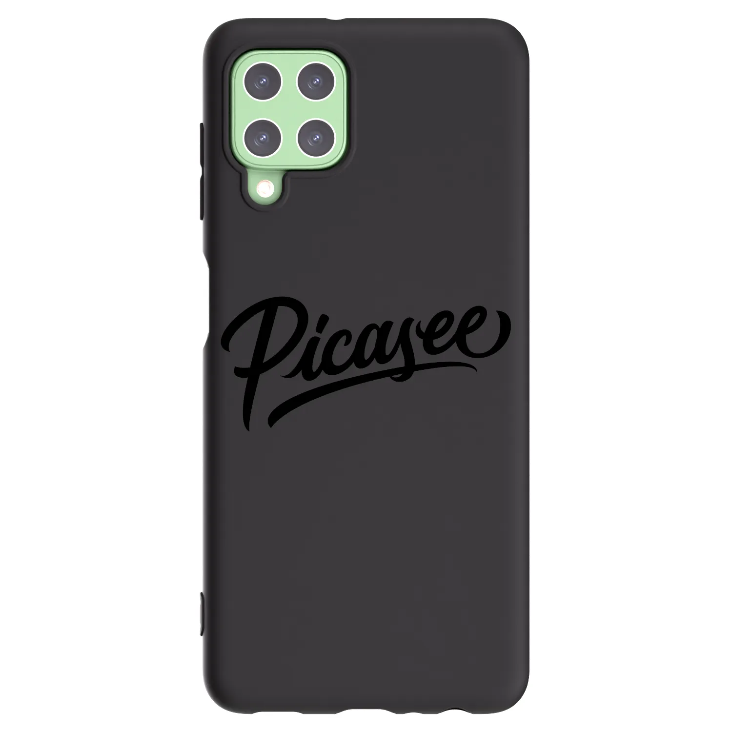 Picasee silikonowe czarne etui na Samsung Galaxy A22 A225F 4G - Picasee - old logo - black