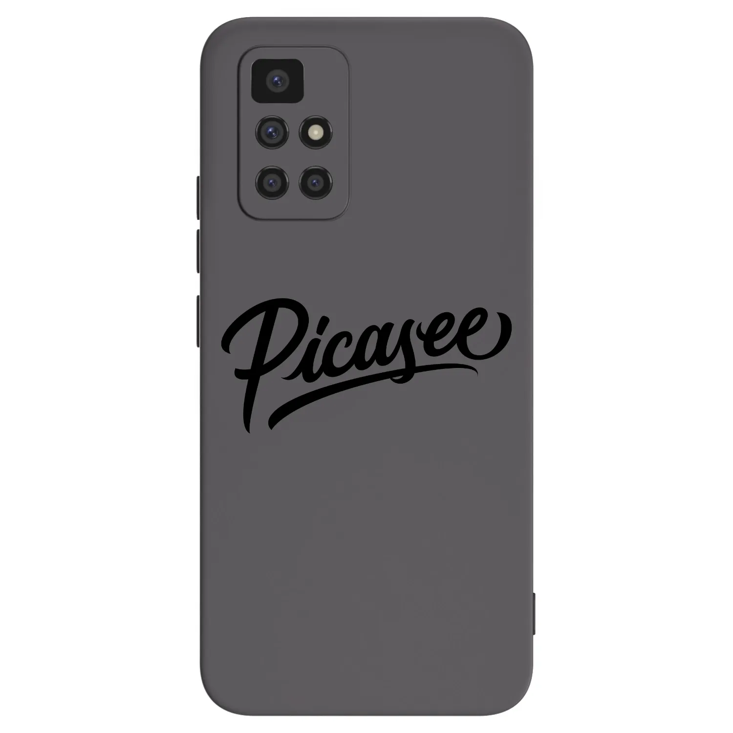 Picasee silikonowe czarne etui na Xiaomi Redmi 10 - Picasee - old logo - black