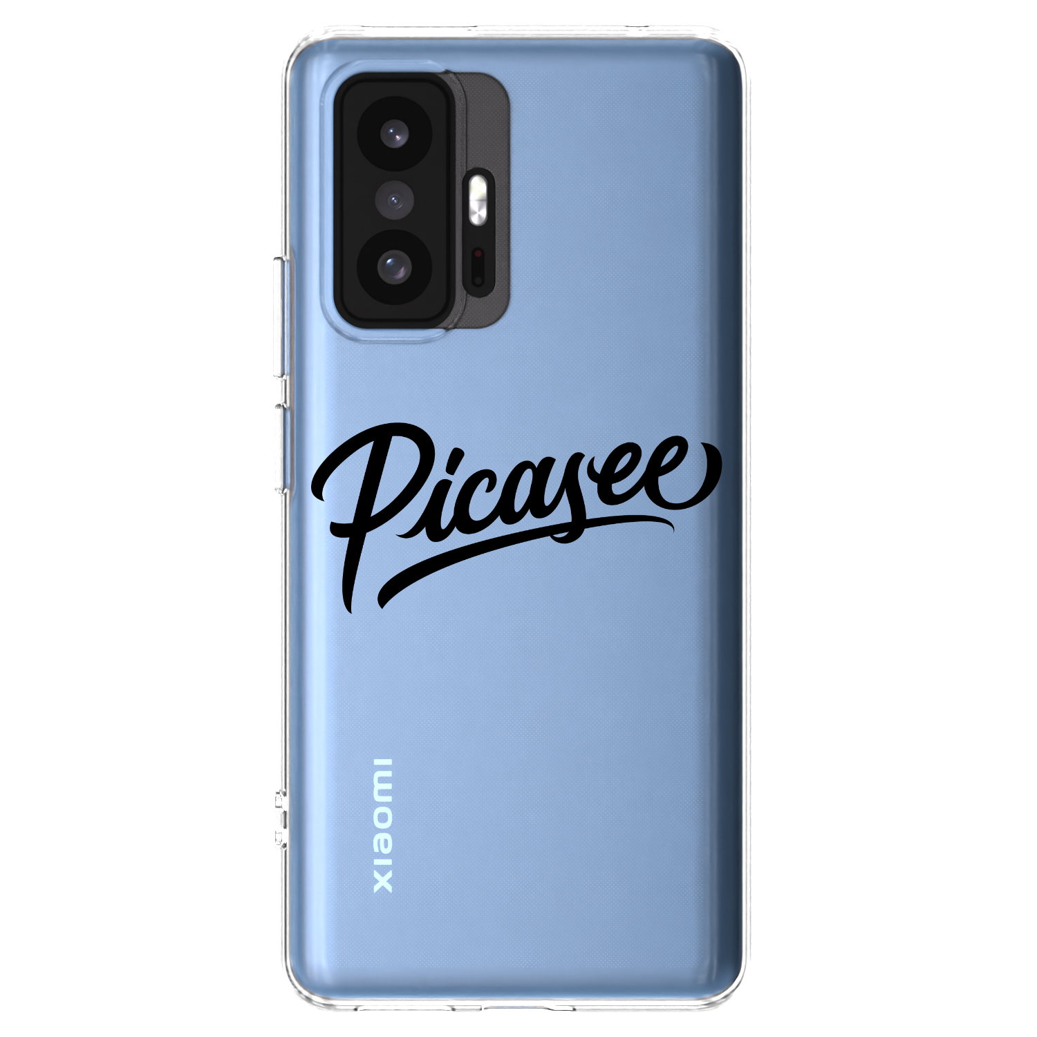 Picasee silikonowe przeźroczyste etui na Xiaomi 11T Pro - Picasee - old logo - black