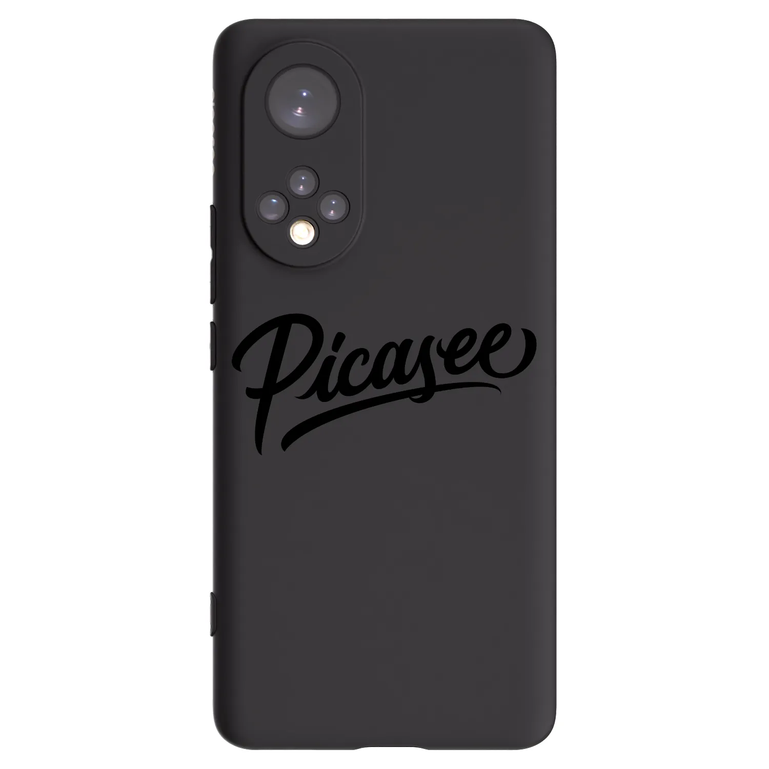 Picasee silikonowe czarne etui na Honor 50 5G - Picasee - old logo - black