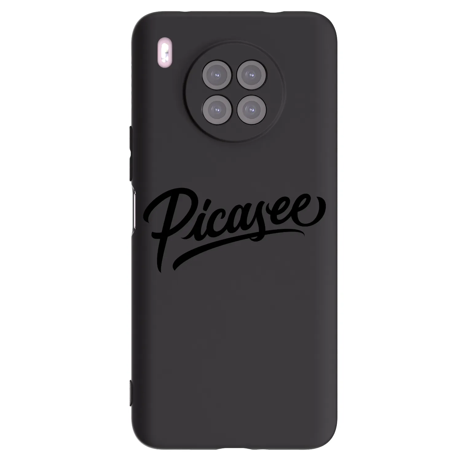 Picasee silikonowe czarne etui na Huawei Nova 8i - Picasee - old logo - black