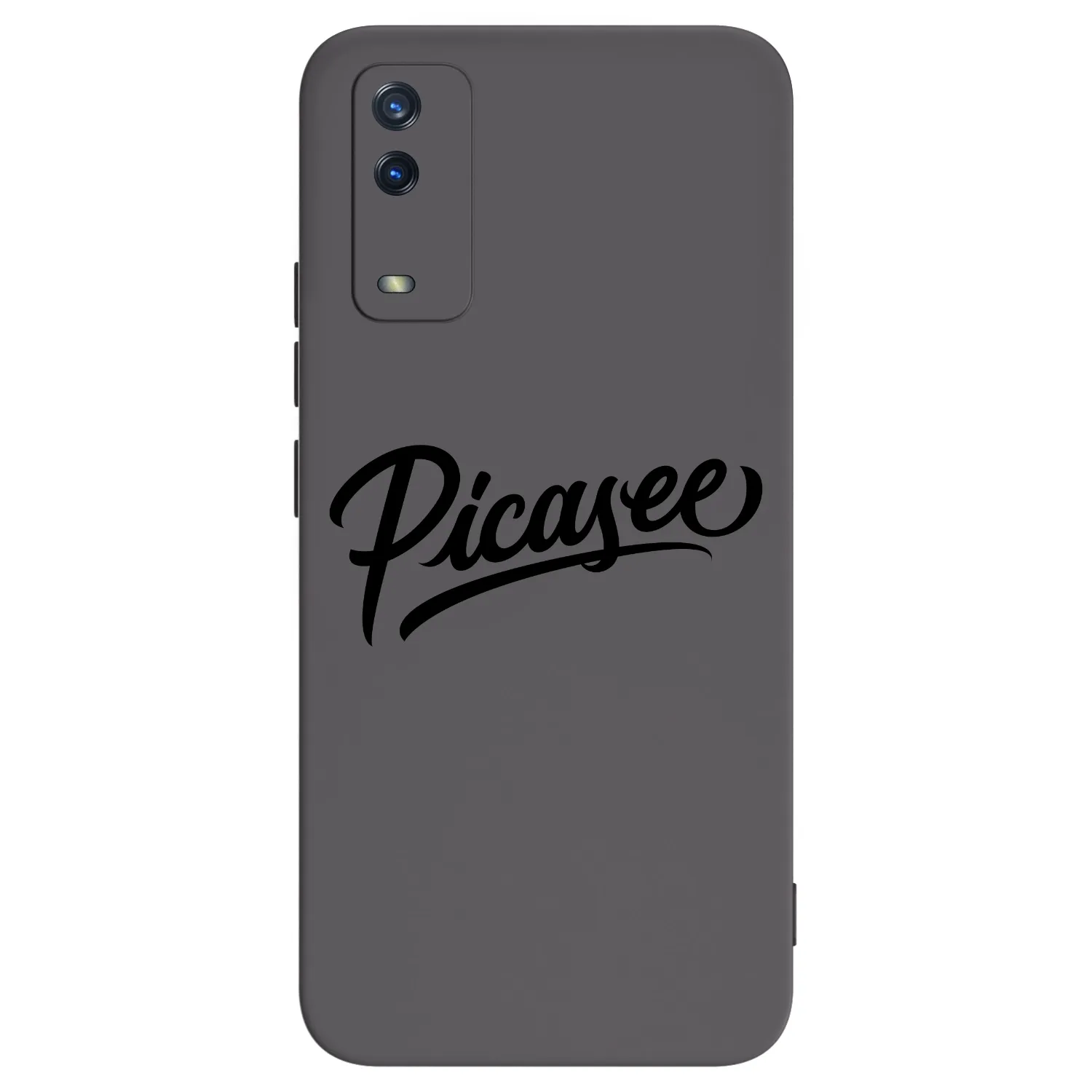 Picasee silikonowe czarne etui na Vivo Y11s - Picasee - old logo - black