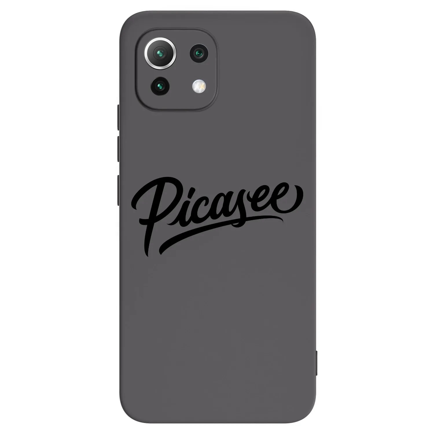 Picasee silikonowe czarne etui na Xiaomi 11 Lite 5G NE - Picasee - old logo - black