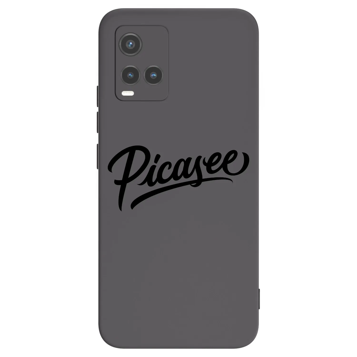 Picasee silikonowe czarne etui na Vivo Y33s - Picasee - old logo - black