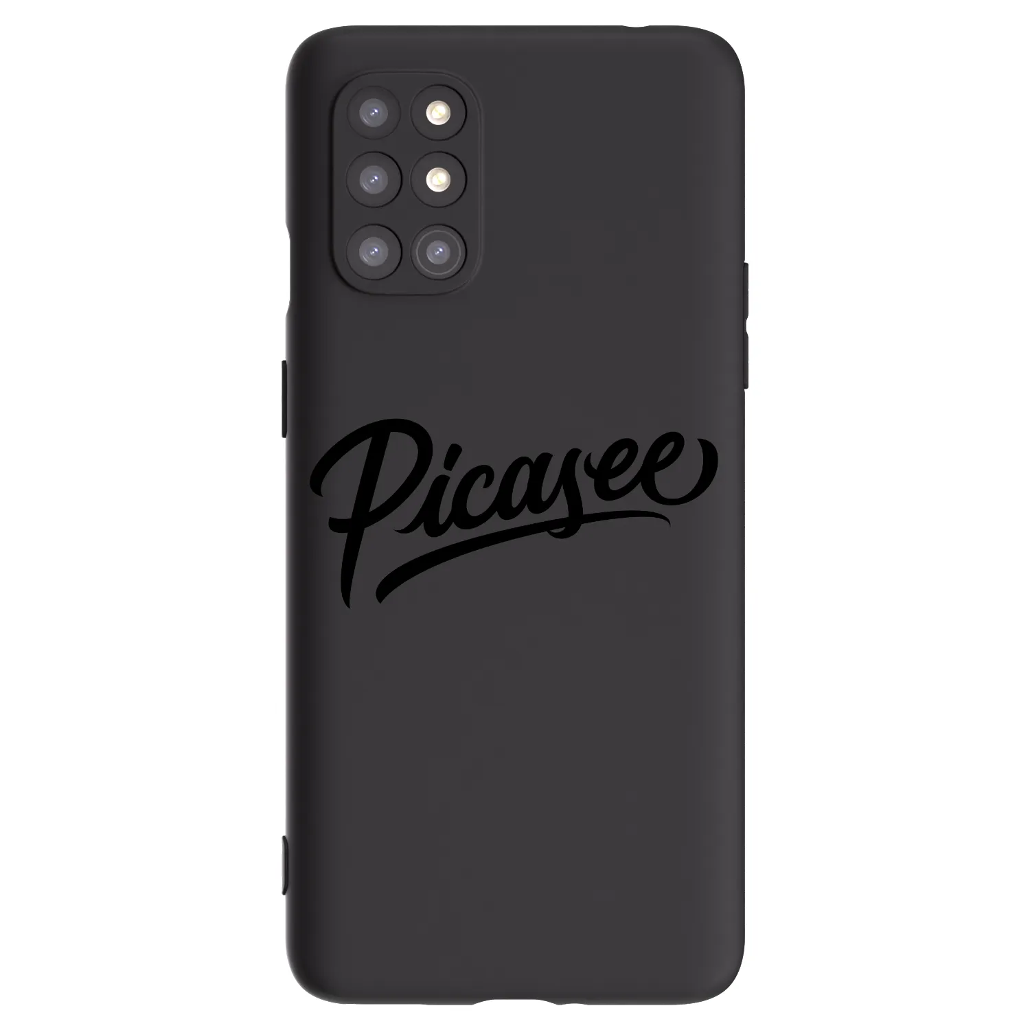 Picasee silikonowe czarne etui na OnePlus 8T - Picasee - old logo - black