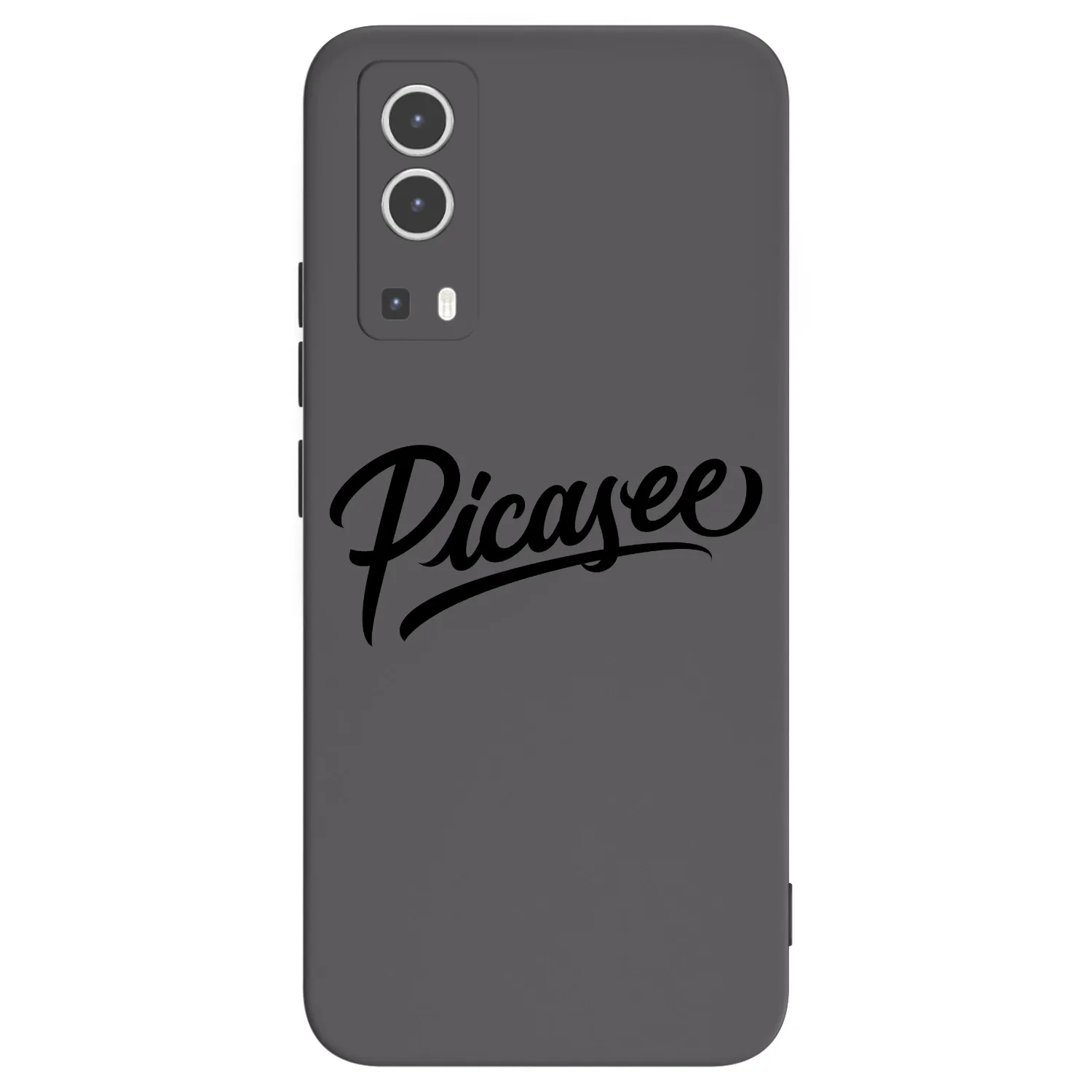 Picasee silikonowe czarne etui na Vivo Y72 5G - Picasee - old logo - black