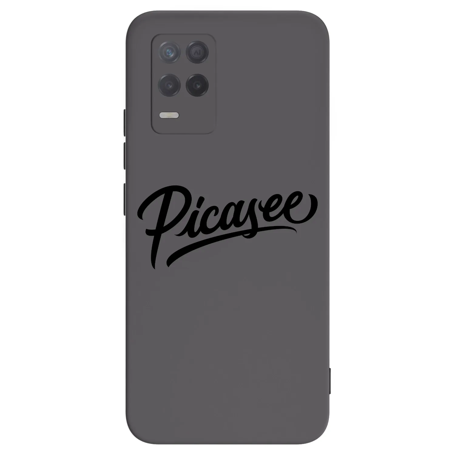 Picasee silikonowe czarne etui na Realme 8 5G - Picasee - old logo - black