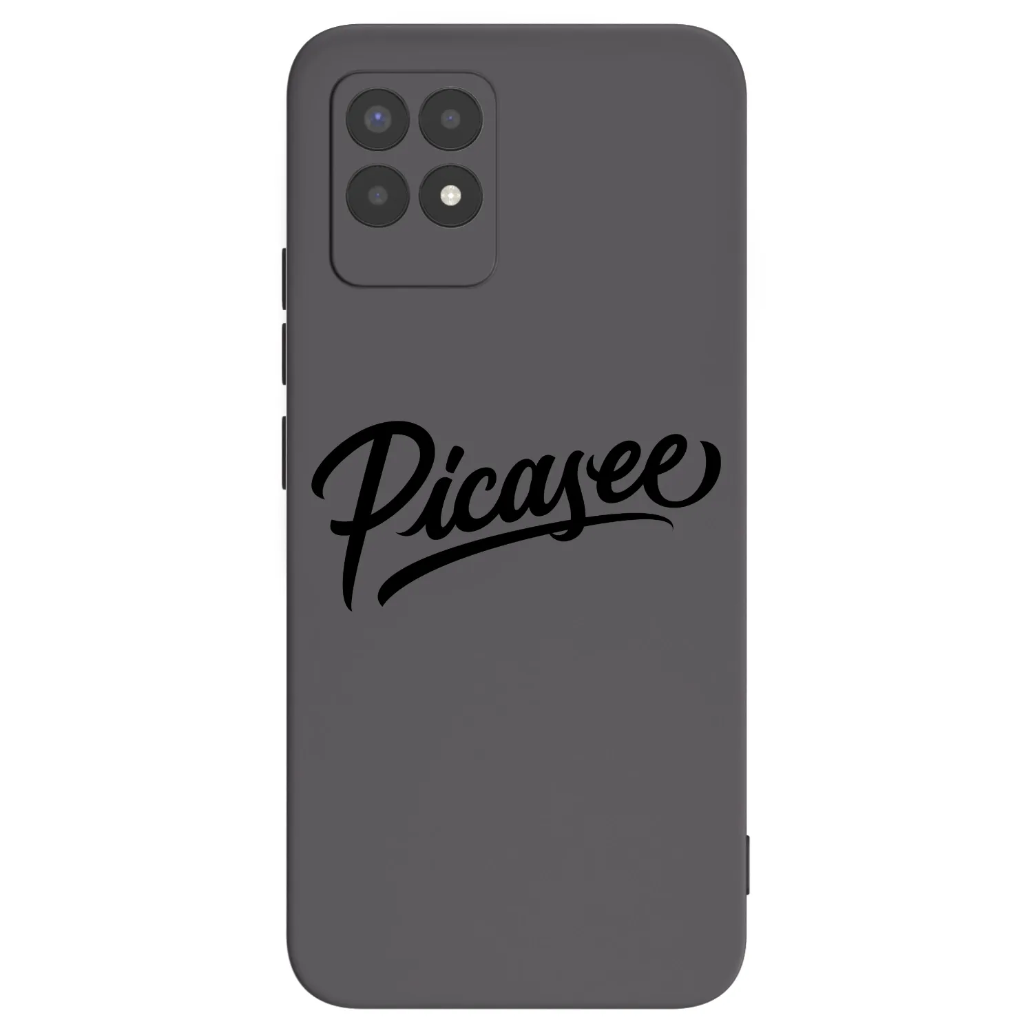 Picasee silikonowe czarne etui na Realme 8i - Picasee - old logo - black