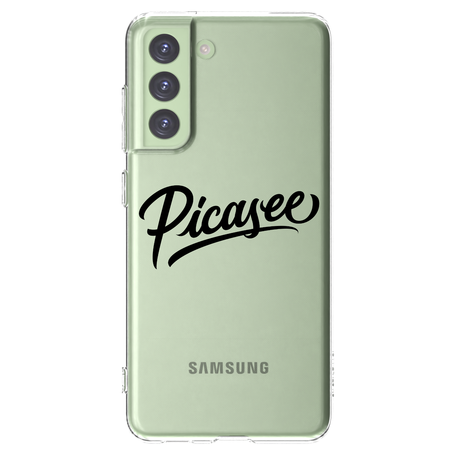 Picasee silikonowe przeźroczyste etui na Samsung Galaxy S21 FE 5G - Picasee - old logo - black