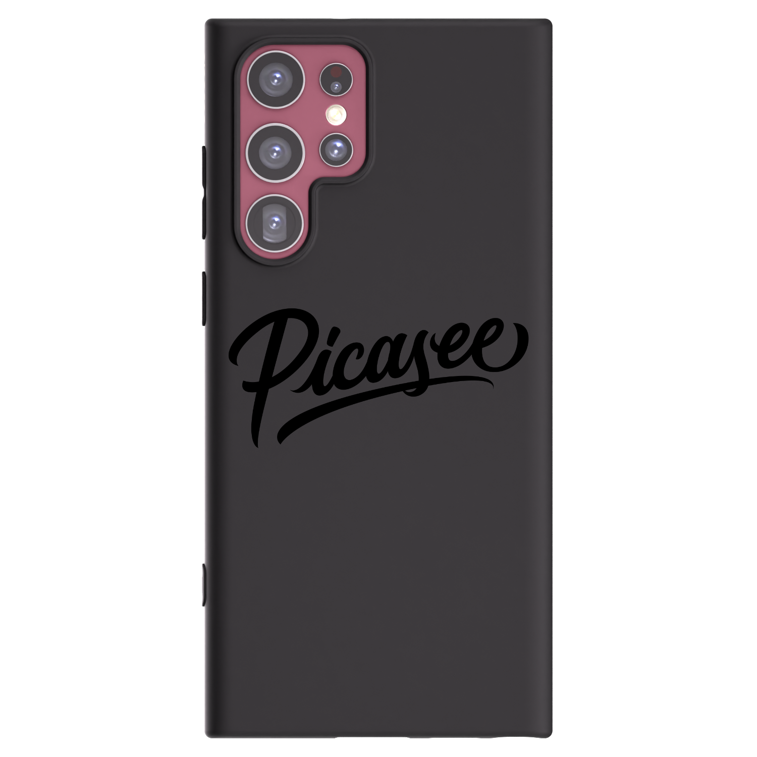 Picasee silikonowe czarne etui na Samsung Galaxy S22 Ultra 5G - Picasee - old logo - black