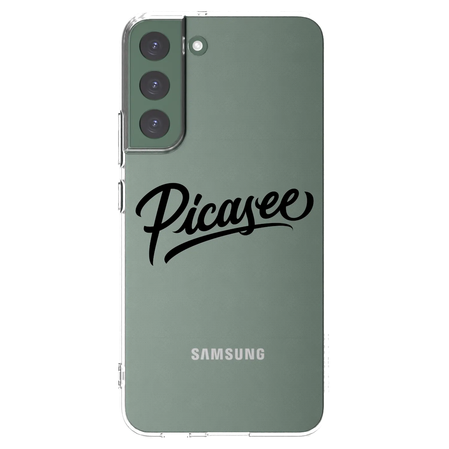 Picasee silikonowe przeźroczyste etui na Samsung Galaxy S22+ 5G - Picasee - old logo - black