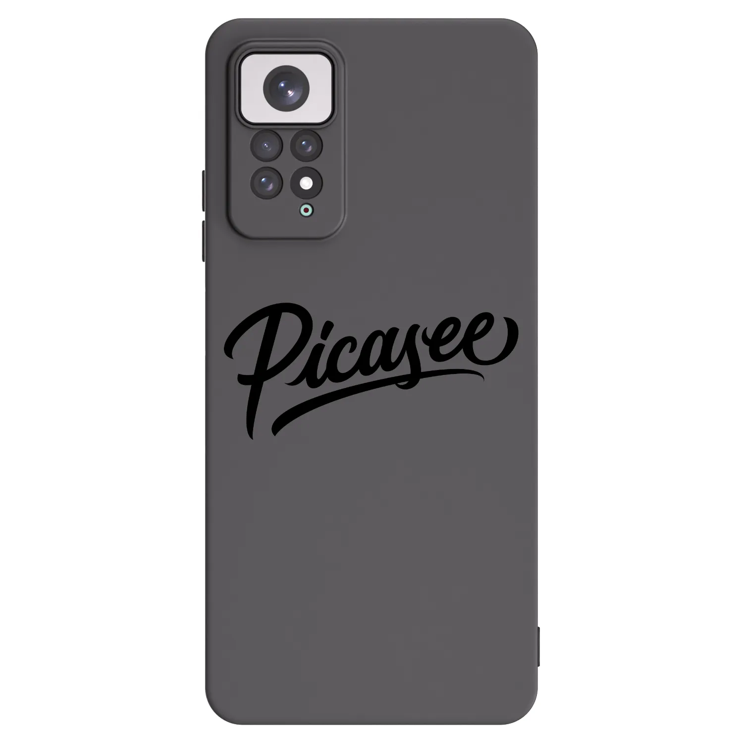 Picasee silikonowe czarne etui na Xiaomi Redmi Note 11 - Picasee - old logo - black