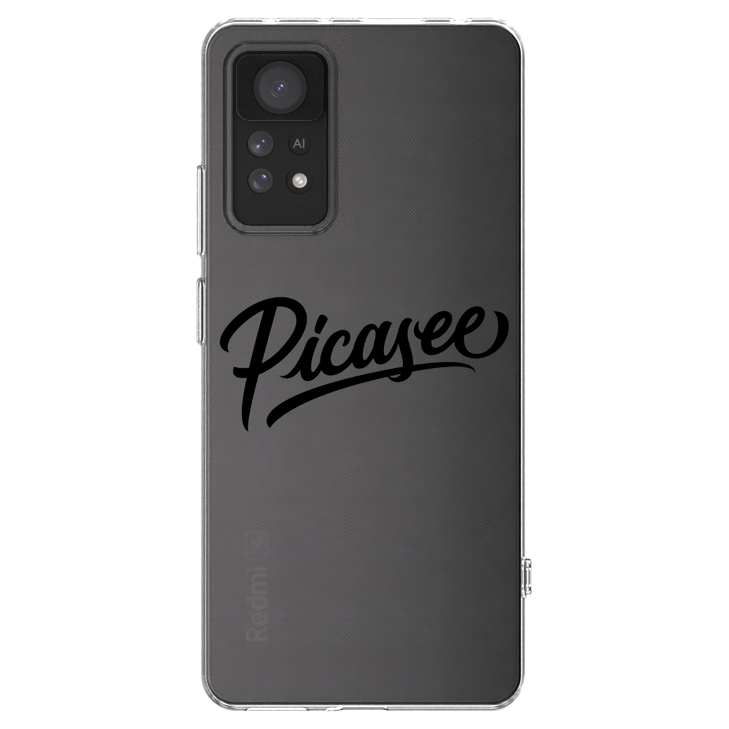 Picasee silikonowe przeźroczyste etui na Xiaomi Redmi Note 11 Pro 5G - Picasee - old logo - black