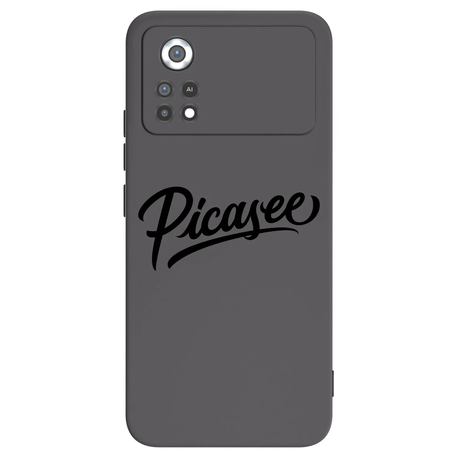 Picasee silikonowe czarne etui na Xiaomi Poco X4 Pro 5G - Picasee - old logo - black