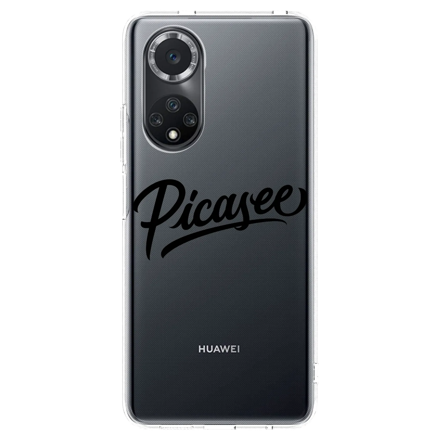 Picasee silikonowe przeźroczyste etui na Huawei Nova 9 SE - Picasee - old logo - black