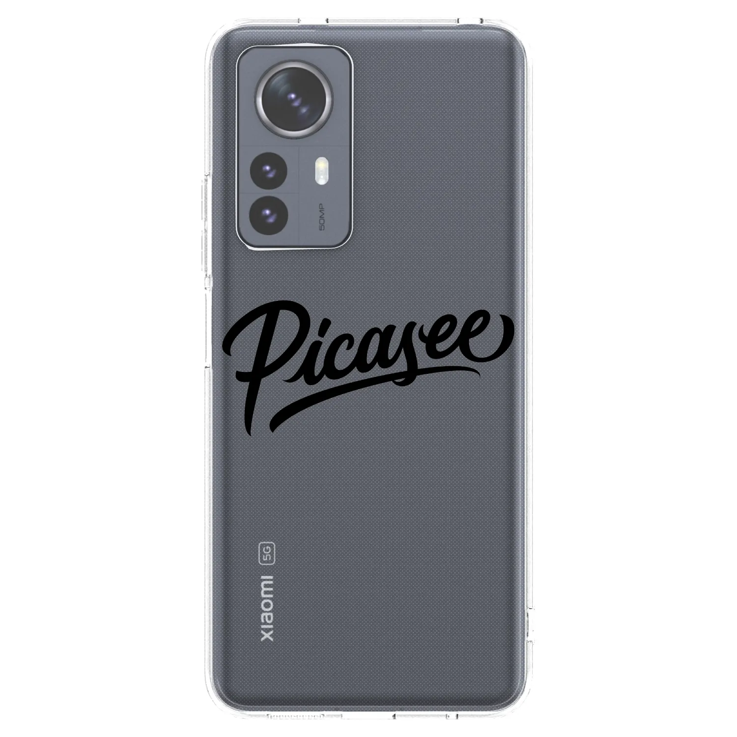 Picasee silikonowe przeźroczyste etui na Xiaomi 12 Pro - Picasee - old logo - black