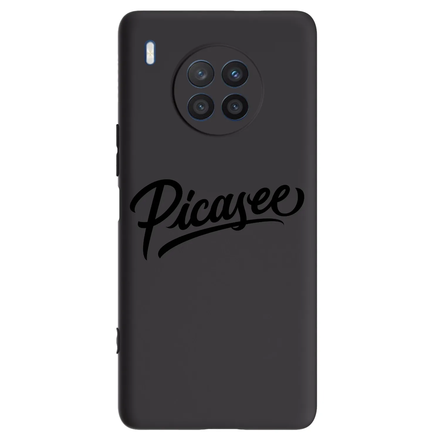 Picasee silikonowe czarne etui na Honor 50 Lite - Picasee - old logo - black