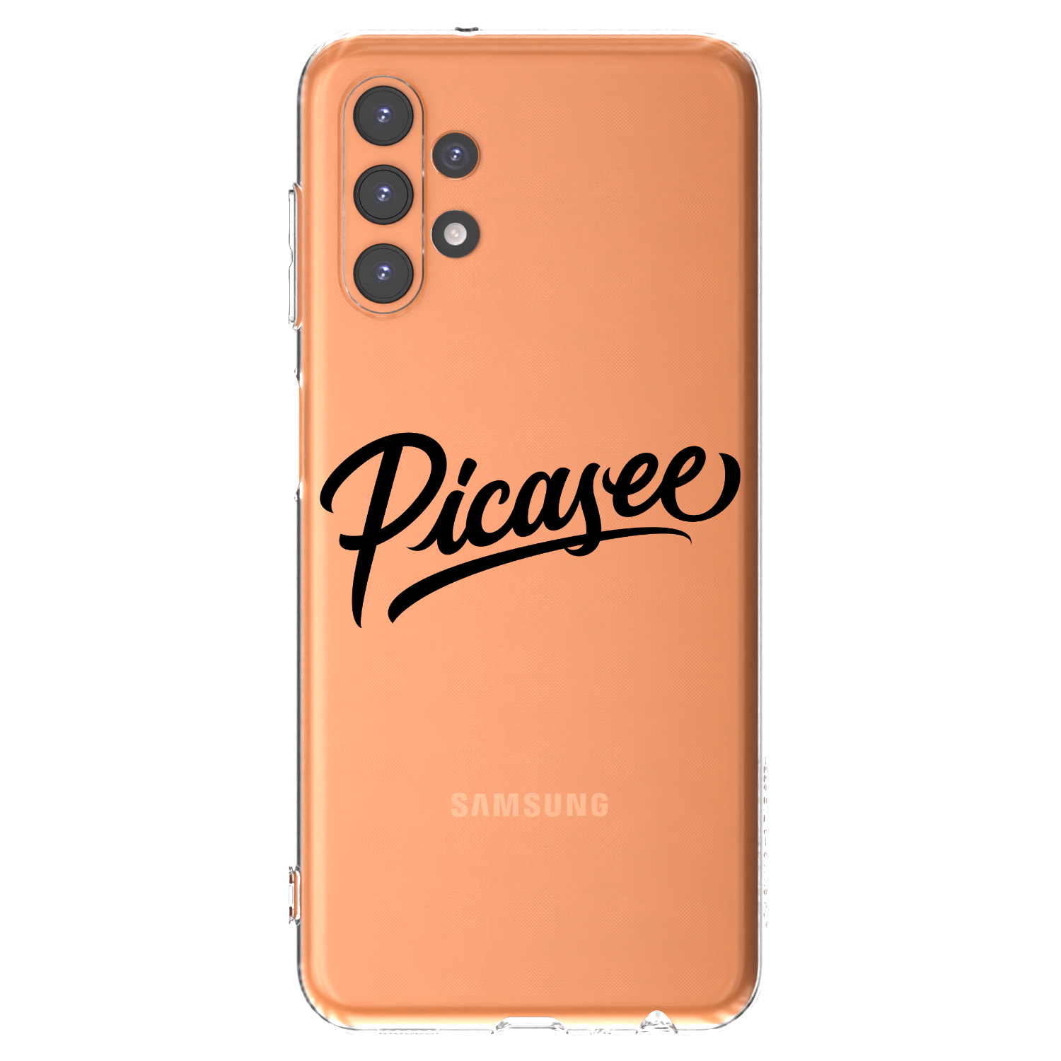 Picasee silikonowe przeźroczyste etui na Samsung Galaxy A13 4G A135 - Picasee - old logo - black
