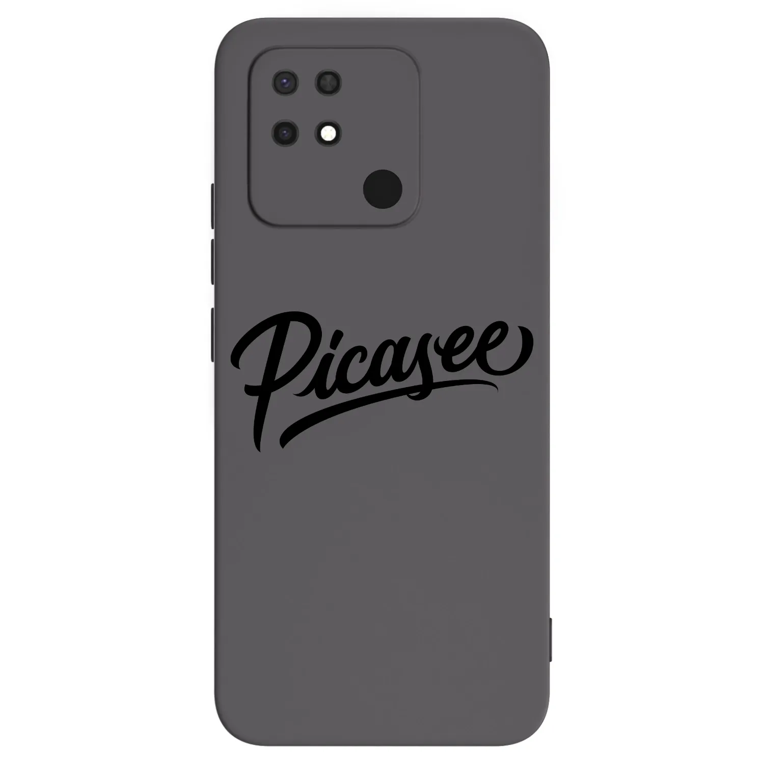 Picasee silikonowe czarne etui na Xiaomi Redmi 10C - Picasee - old logo - black