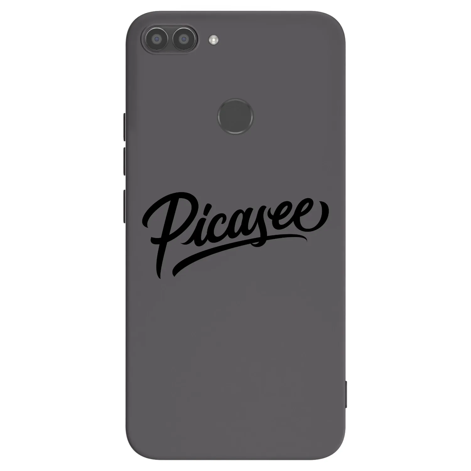 Picasee silikonowe czarne etui na Huawei P Smart - Picasee - old logo - black