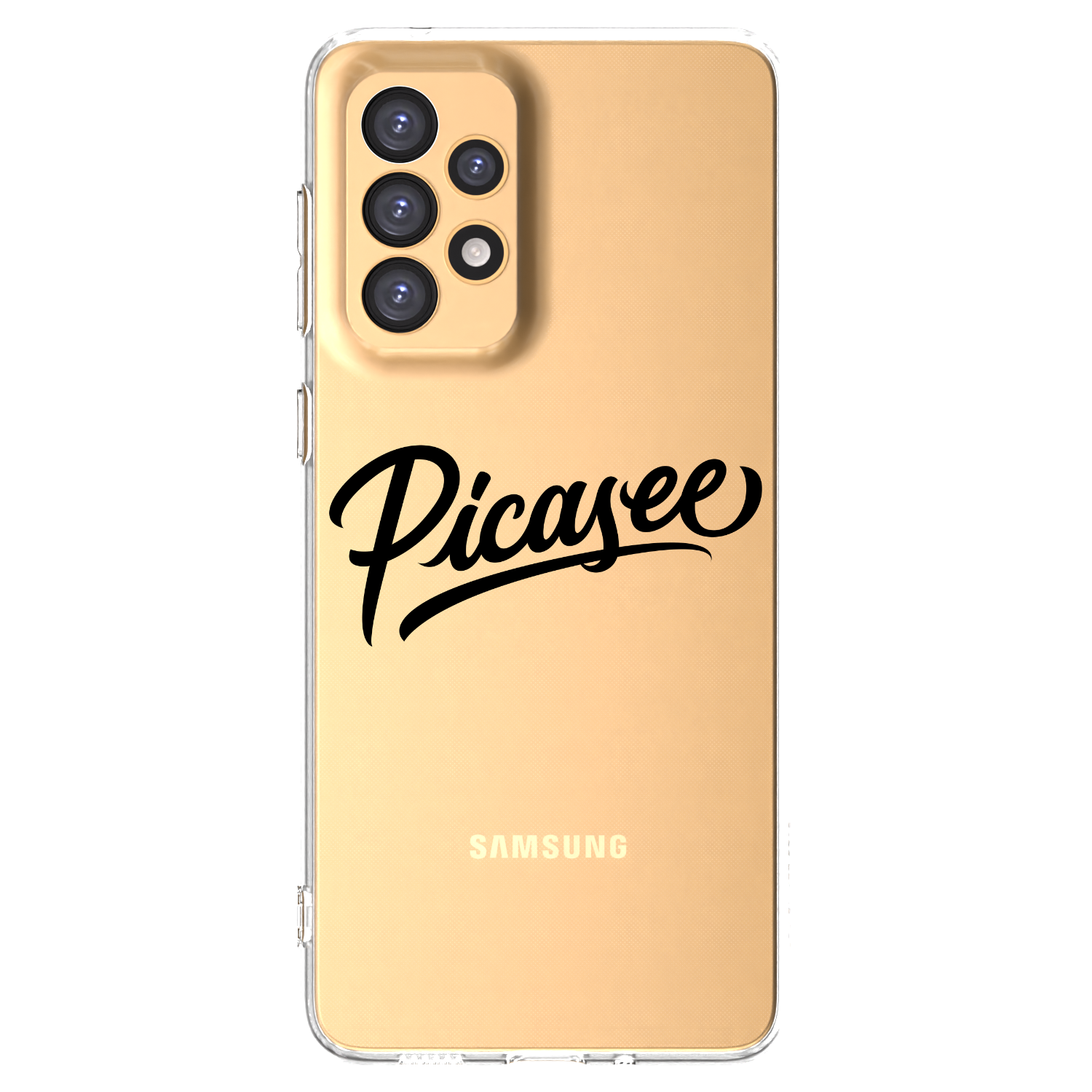 Picasee silikonowe przeźroczyste etui na Samsung Galaxy A33 5G A336 - Picasee - old logo - black