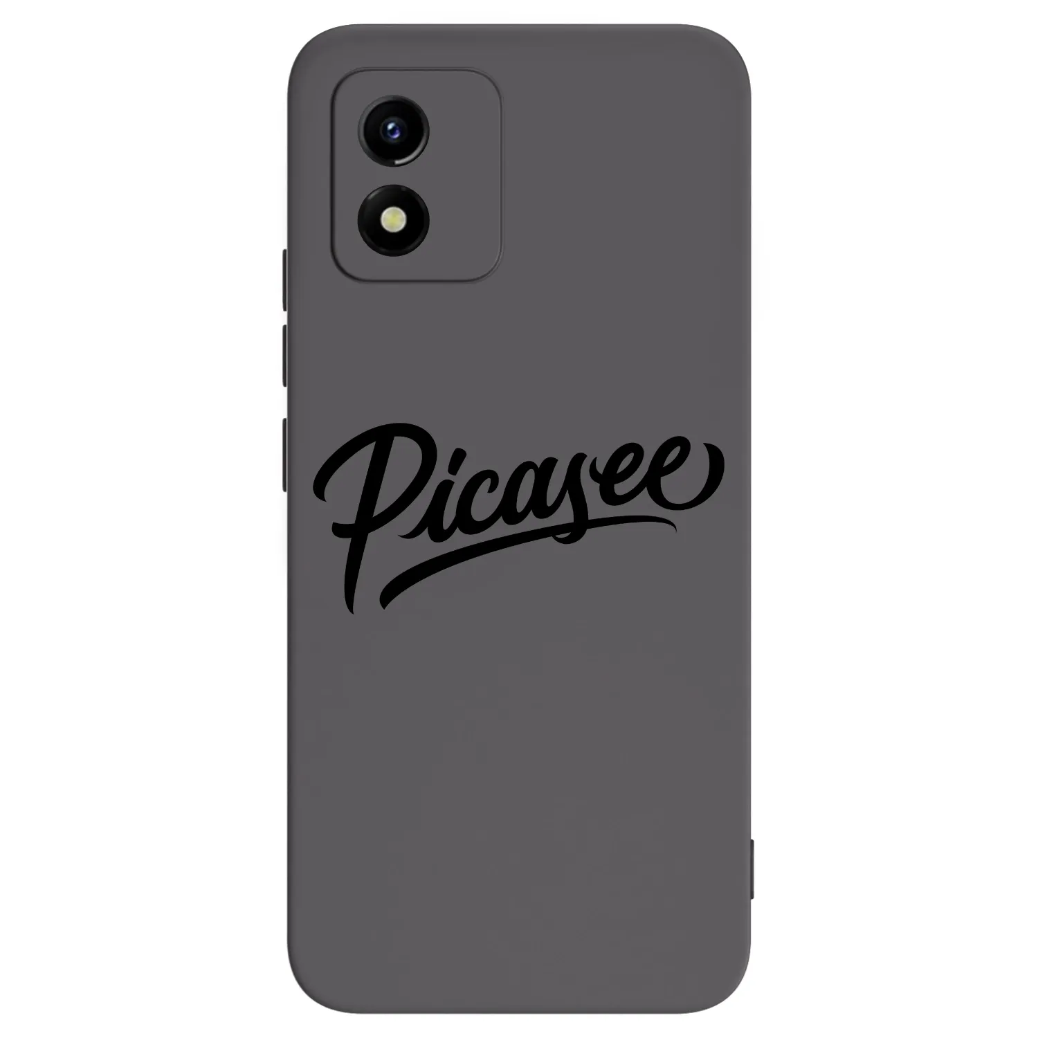 Picasee silikonowe czarne etui na Vivo Y01 - Picasee - old logo - black